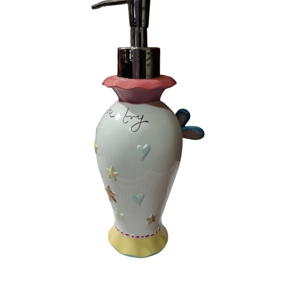 Soap Dispenser Bathroom Fairy Positive Quotes Quirky Ceramic(0636) - Picture 3 of 3
